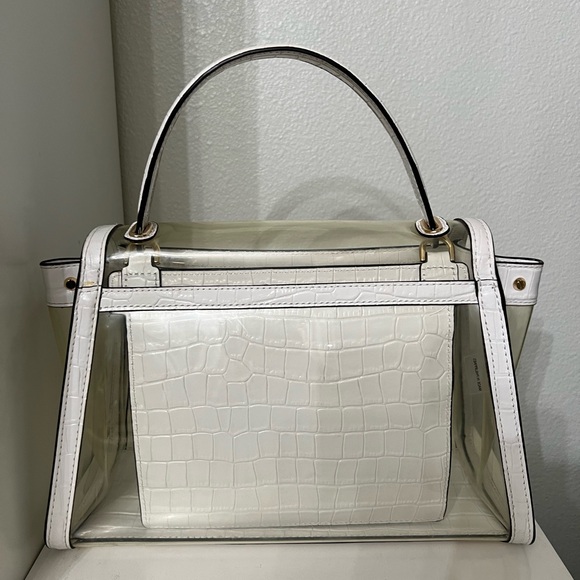 Michael Kors White Clear PVC Satchel with Gold Hardware - Picture 2 of 8